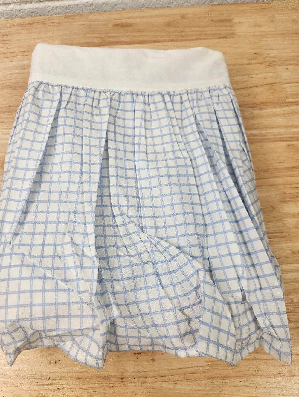 Pottery Barn Kids Blue French Rose Crib Bed Skirt Blue 28